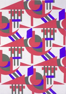 Design de &39;New Compositions Decoratives&39;, final da década de 1920 (stencil print)